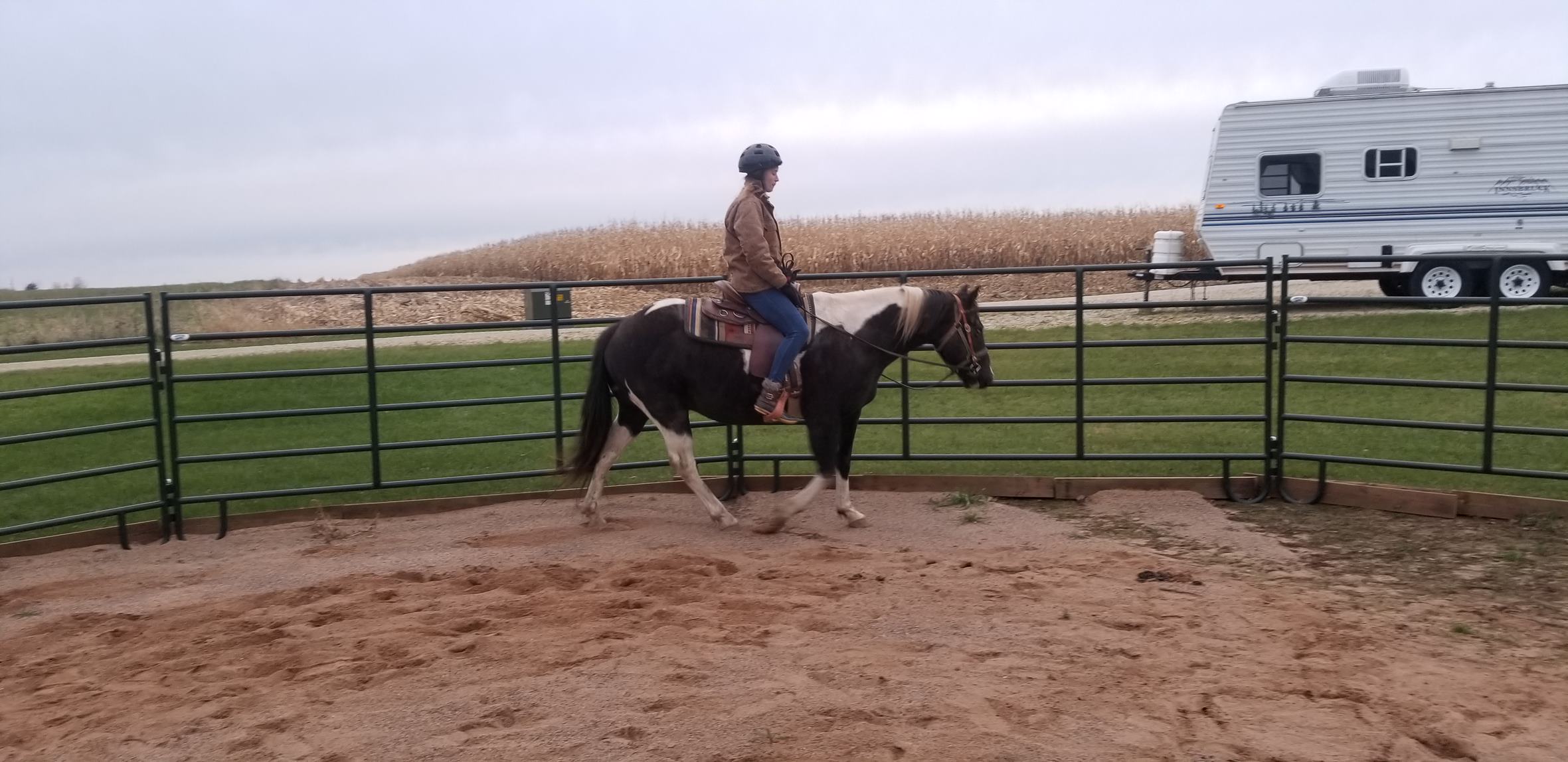 Panoramic view of Redeemer's Ranch property
